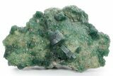 Green Fluorescent Fluorite Crystals w/ Metal Stand - Madagascar #361317-1